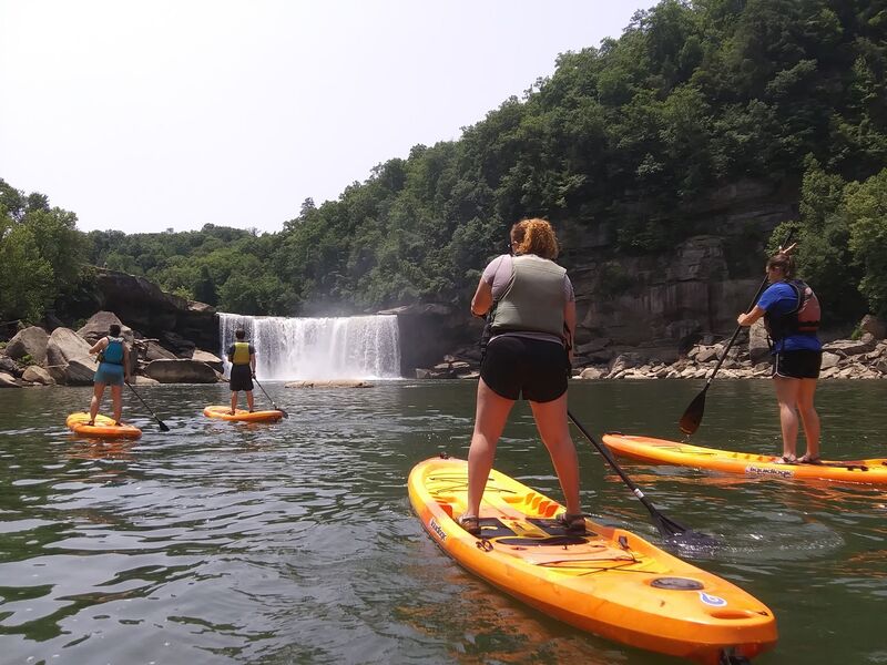 Stand-up Paddle boards at Cumberland Falls 