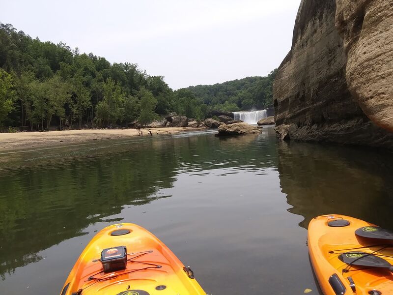 Stand-up Paddle boards at Cumberland Falls 