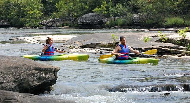 Kayaking on the Cumberland River